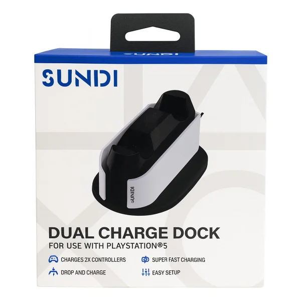 Cosmostech Sundi PS5 Dual Charger Dock - Hızlı Şarj Istasyonu Ve Stand, PS5 Çift Kol Şarj Cihazı - Playstation 5 Dualsense Uyumlu - Görsel 6