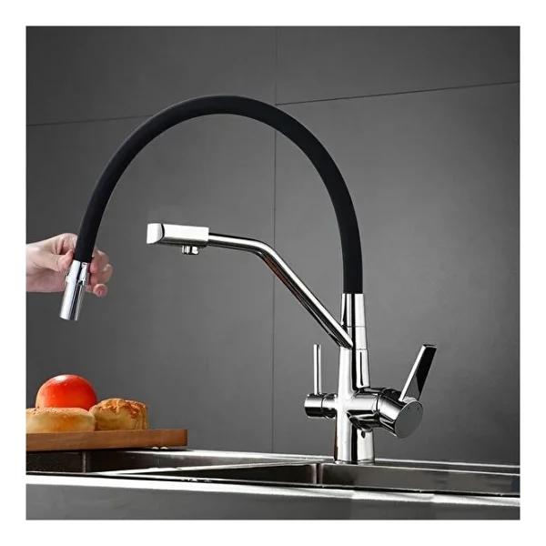 Fleko Best Inox Krom Arıtmalı Mutfak Bataryası - Görsel 3