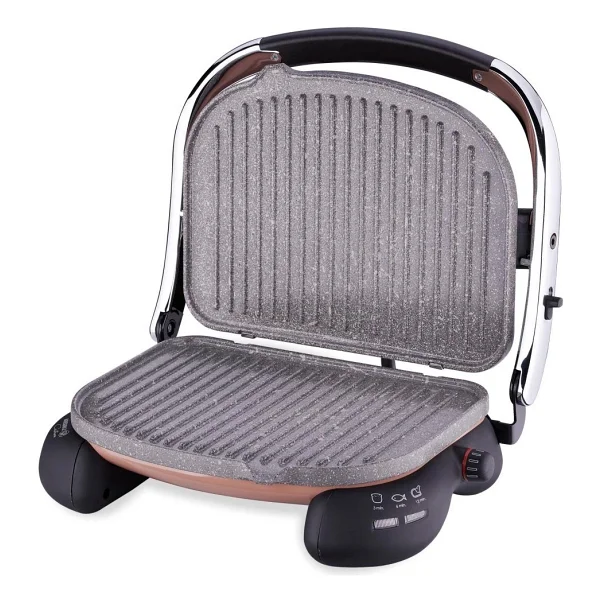 Korkmaz Castron A324-12 Mocha Krom 1800 W Tost Makinesi - Görsel 2