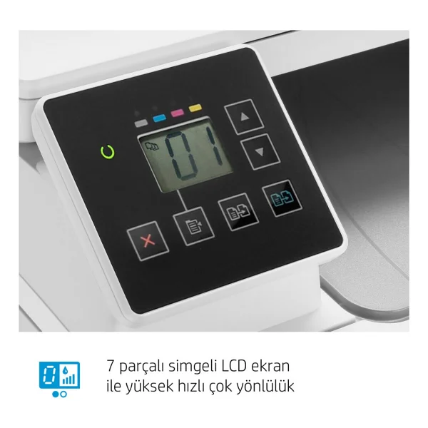Hp Laserjet Pro Color M182n 7kw54a Tarayıcı + Fotokopi Renkli Çok Fonksiyonlu Lazer Yazıcı - Görsel 2