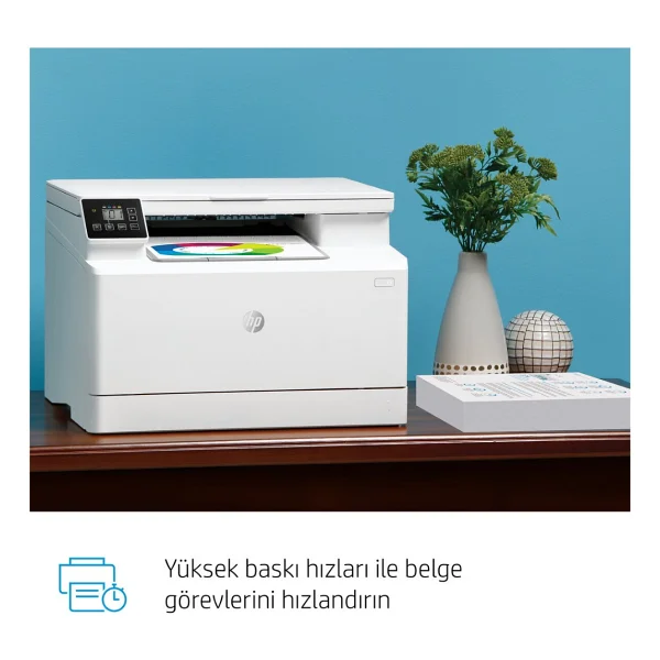 Hp Laserjet Pro Color M182n 7kw54a Tarayıcı + Fotokopi Renkli Çok Fonksiyonlu Lazer Yazıcı - Görsel 6