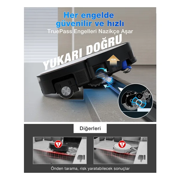 Ecovacs Deebot X11 Pro Omni Çöp İstasyonlu Akıllı Robot Süpürge - Görsel 5