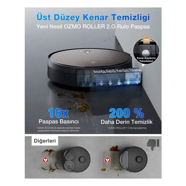 Ecovacs Deebot X11 Pro Omni Çöp İstasyonlu Akıllı Robot Süpürge - Görsel 4