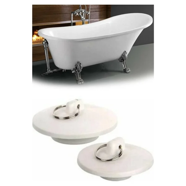 Banyo Küvet Lavabo Tıpası Lavabo Gider Tıkacı Banyo Gider Tıpası 2 Li - Görsel 3