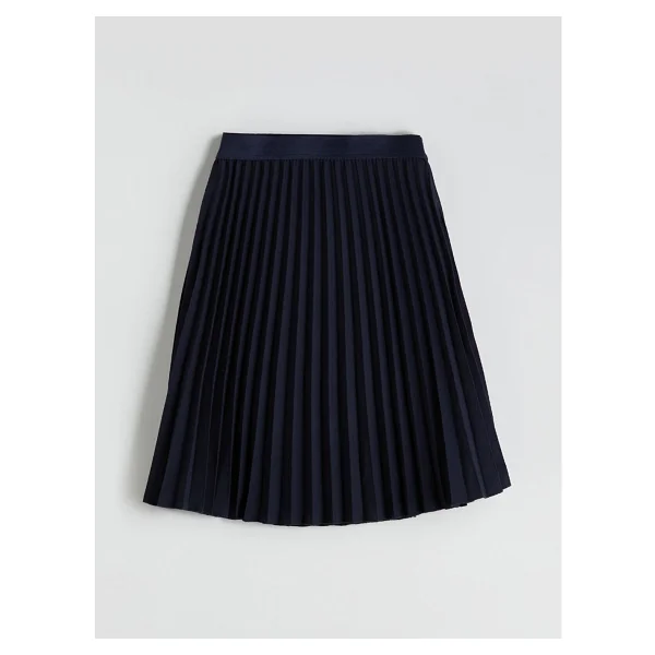 Lc Waikiki Yeni Sezon Beli Lastikli Pileli Kız Çocuk Etek - Lacivert - 10 - 11 Yaş - Görsel 4