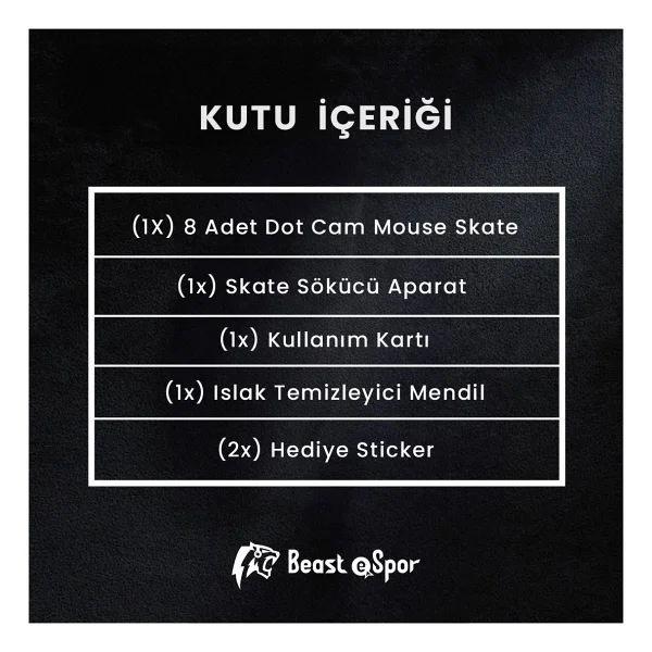 Universal Cam Mouse Skate ( Her Mouse Modeli Ile Uyumludur ) - Siyah - Görsel 6