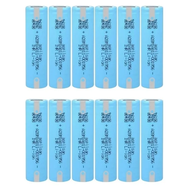Aspilsan Aspilsan A28 Başlıksız Puntalı 3.7v 2900mah 25a Discharge Şarjlı Li-İon Pil 12 Adet Set - Görsel 2