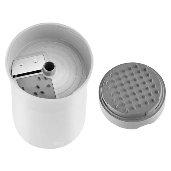 Z-Cut Spiral Kesici, Çok Fonksiyonlu, 18/10 Paslanmaz Çelik Bıçak, Plastik Gövde, Gri - Görsel 3