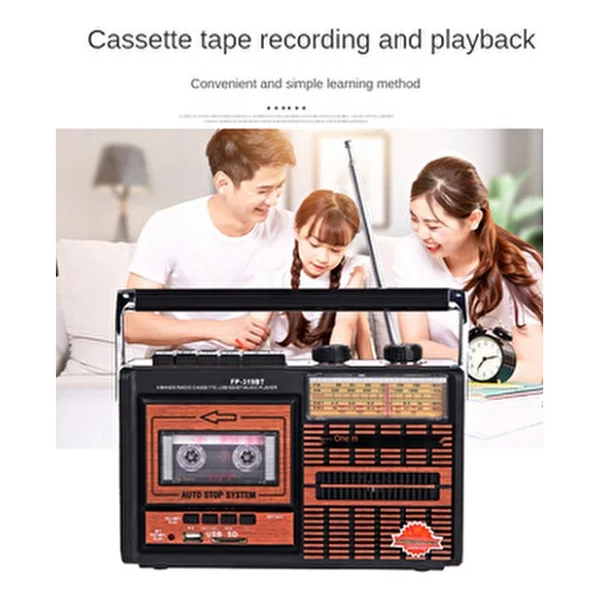 Fp-319bt Kaset Çalar Retro Radyo - Görsel 4