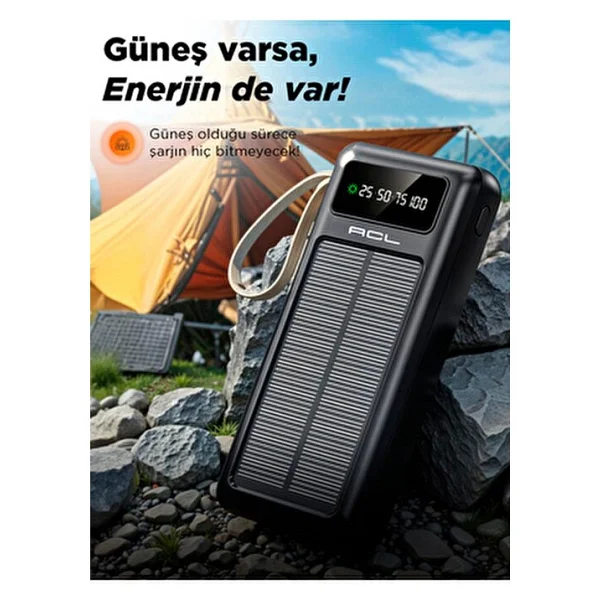 Acl Pw-61 Solar 30000 mAh Hızlı Şarj Powerbank - Görsel 2
