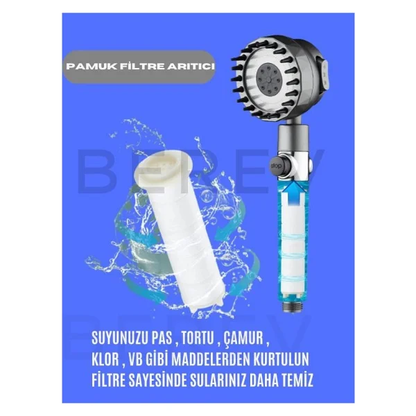 10 Adet Duş Başlığı Filtresi Kireç Önleyici Filtre - 85mm - Görsel 3