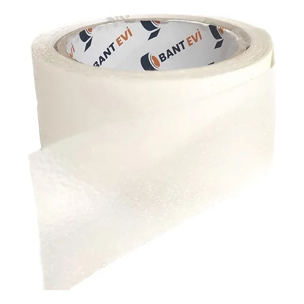 Evi Merdiven Kaydırmaz Bant Kendinden Yapışkanlı Kaymaz 50mm Genişlik, 5mt Uzunluk, Şeffaf Kaydırmaz Bant, Havuz Banyo Mutfak Küvet Islak Zemin Kaydırmaz Bant (50mmx5mt Şeffaf) - Görsel 6