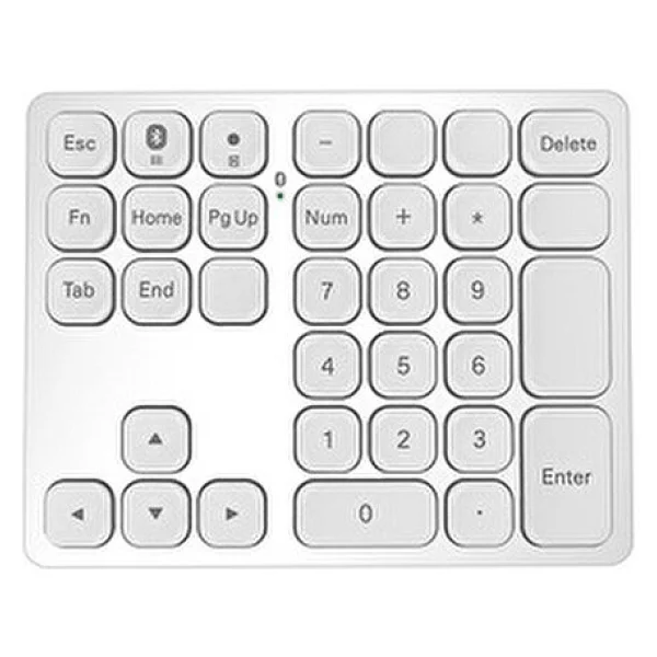Bluetooth Bağlantılı Sayısal Numpad - Siyah/Gümüş - Tip-C Girişli Mini Klavye - Beyaz - Görsel 3