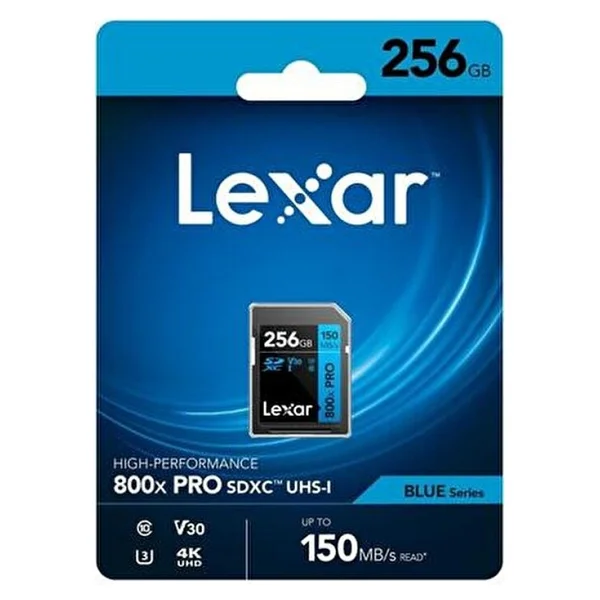 Lexar Blue Series 800x Lsd0800256g-Bnn Class 10 Uhs-I U3 V30 256 GB Hafıza Kartı - Görsel 2