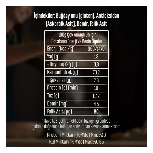 Tellioğlu 5 Kg Çok Amaçlı Un - Görsel 7