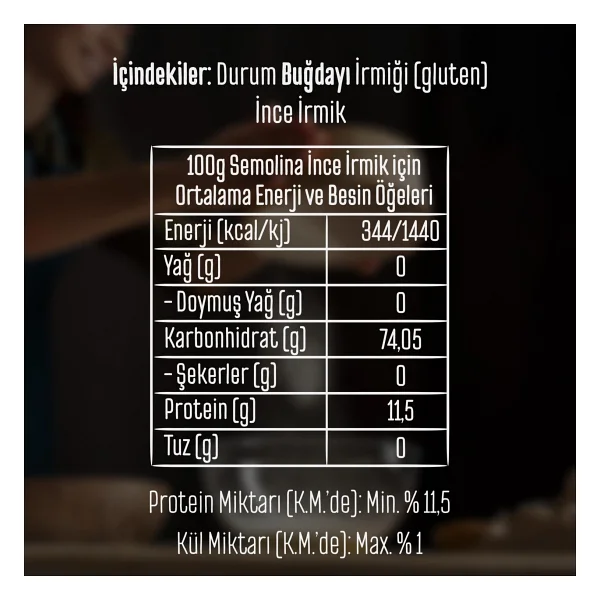 Tellioğlu 1 Kg Semolina İrmik - Görsel 5