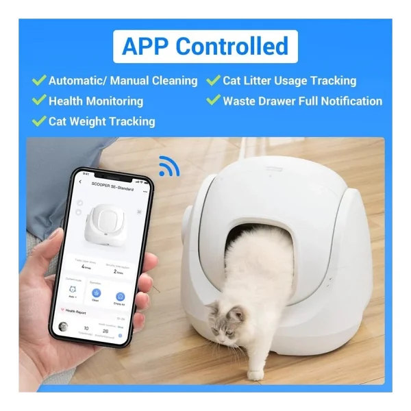Catlink Scooper Se Lite Akıllı Otomatik Kedi Tuvaleti - Görsel 3