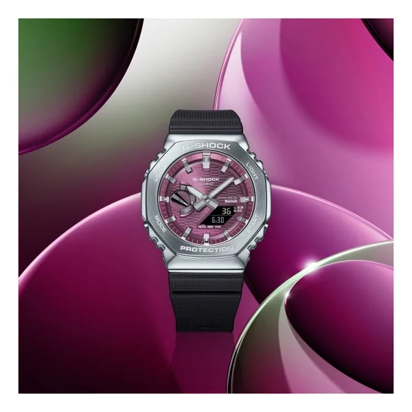 Casio G-Shock G-Steel Gbm-2100a-4bdr Mor Erkek Kol Saati - Görsel 4