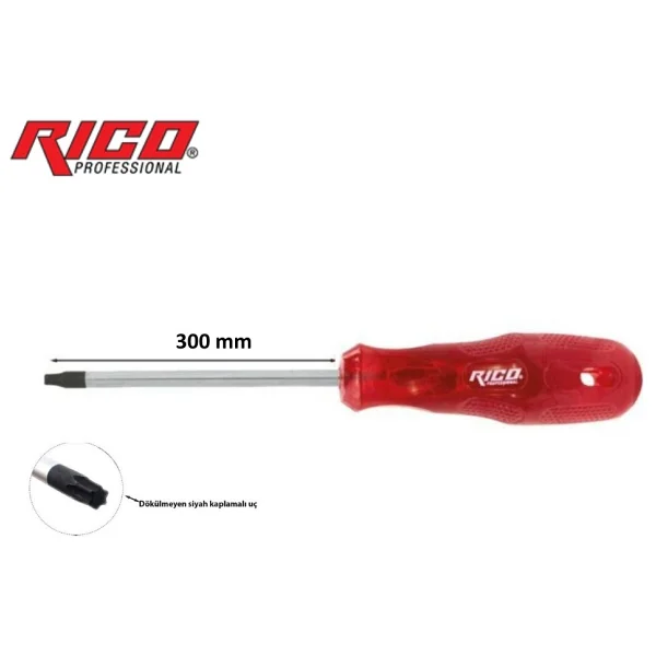 Rıco T20 Torx Uçlu Tornavida Kraft Uzun 6 X 300 Mm - Görsel 2