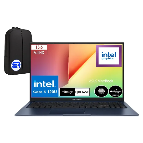 Asus Vivobook 15 X1504va-Nj3665 Core 5 120u 12 GB 2 TB SSD Intel Graphics 15.6" Full HD Notebook - Görsel 8