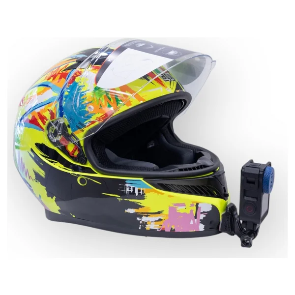 Agv K3 Kask Için Aksiyon Kamerası Kask Çene Bağlantı Aparatı Chin Mount - Görsel 6