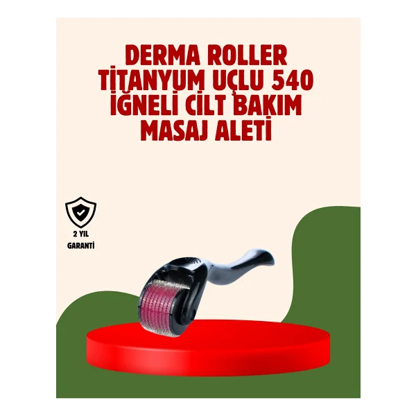 Dermaroller 1 Mm Akne İzleri Ve Çatlak Giderici Cilt Bakım Aleti - Görsel 6