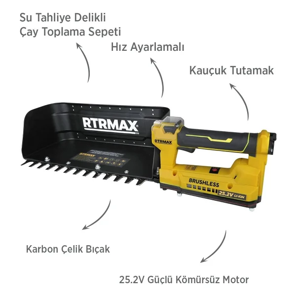 Rtrmax Rtm9653 Akülü Çay Toplama Makinesi - Görsel 4