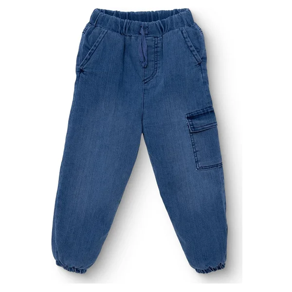 Hellobaby Erkek Bebek Mountain Explorer Denim Pantolon Lastikli Paça 9 - 12 Ay - Görsel 5