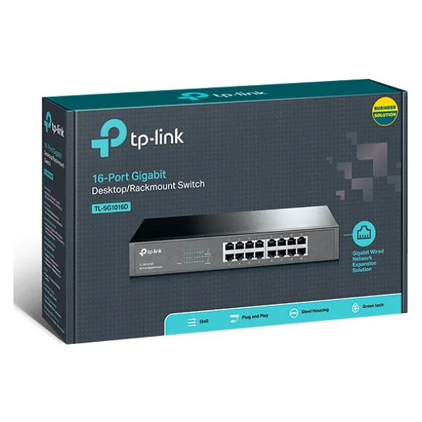 Tp-Link Tl-Sg1016d 16 Port 10/100/1000 Mbps Gigabit Switch - Görsel 8
