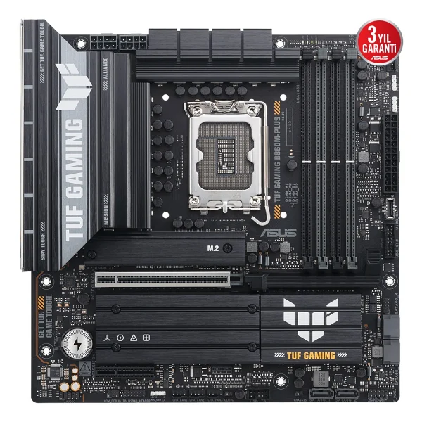 Asus Tuf Gaming B860m-Plus Wi-Fi Intel Lga1851 DDR5 Micro Atx Anakart - Görsel 6