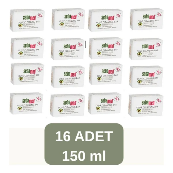 Sebamed Zeytinyağlı 150 Gr 16 Adet Kompakt Sabun - Görsel 2