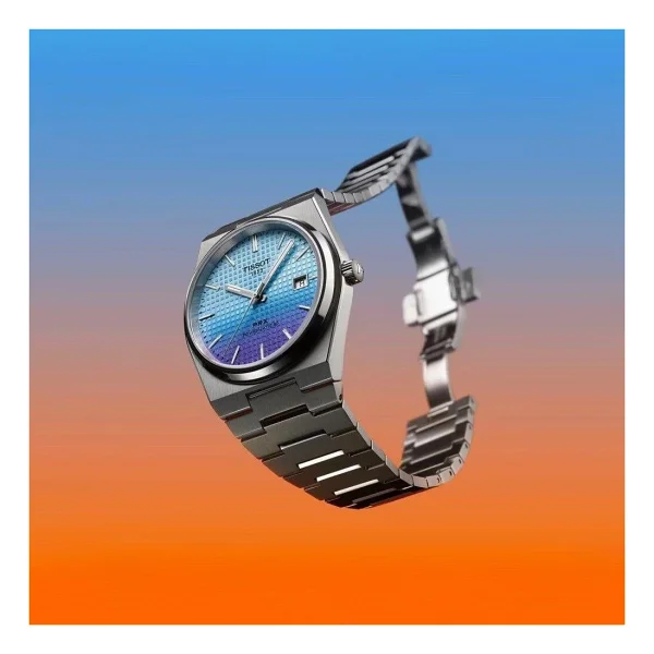 Tissot Prx Powermatic 80 T137.407.11.351.01 Çelik Kordon Açık Mavi Erkek Kol Saati - Görsel 7