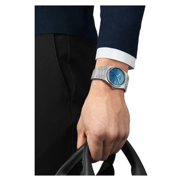 Tissot Prx Powermatic 80 T137.407.11.351.01 Çelik Kordon Açık Mavi Erkek Kol Saati - Görsel 10
