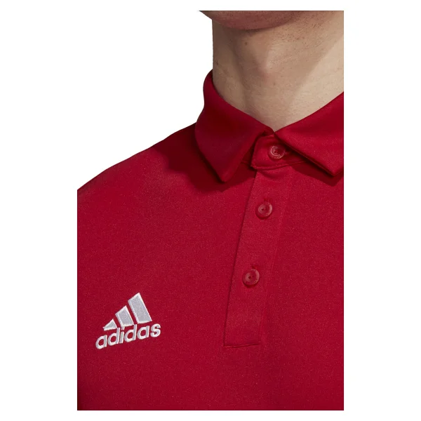 Adidas Entrada 22 H57489 Kırmızı Kısa Kollu Polo Yaka Erkek Spor Tişört - Görsel 4