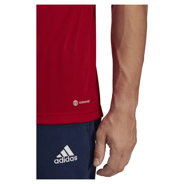 Adidas Entrada 22 H57489 Kırmızı Kısa Kollu Polo Yaka Erkek Spor Tişört - Görsel 5