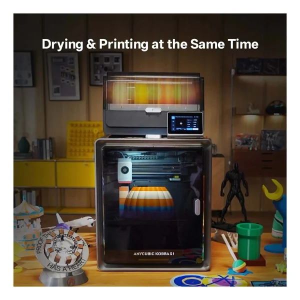 Anycubic Kobra S1 Combo Kapalı Kasa Hızlı 3d Yazıcı - Görsel 2