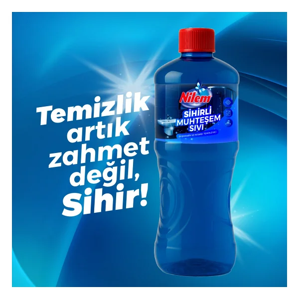 Nilem Sihirli Muhteşem Sıvı Duşakabin Ve Fayans Temizleyici 1 Lt 2'li - Görsel 2
