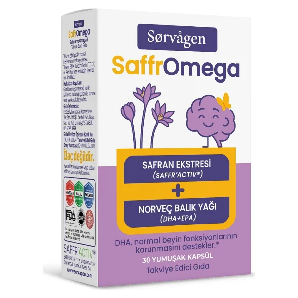 Sorvagen Saffromega 30 Yumuşak Kapsül - Görsel 4