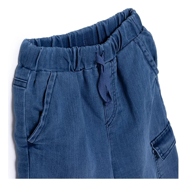 Hellobaby Erkek Bebek Mountain Explorer Denim Pantolon Lastikli Paça - Mavi - 18 - 24 Ay - Görsel 3