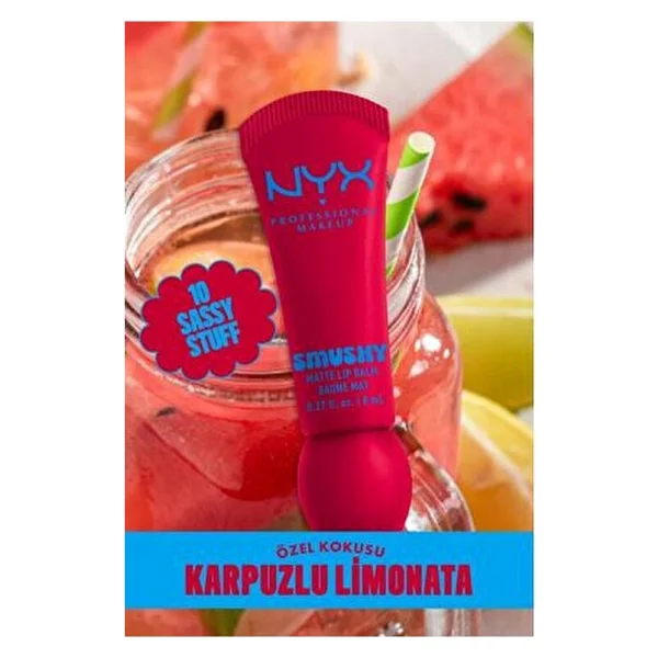 Nyx Professional Makeup Soft Matte Smushy 10 Sassy Stuff Dudak Balmı - Görsel 6