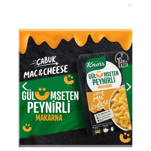Knorr Çabuk Mac & Cheese Peynirli Makarna 212 Gr X 4 Adet - Görsel 5