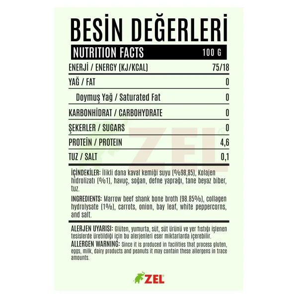 Zel Premium Jöle Kıvamında İlikli Kemik Suyu 480 Ml - Görsel 4