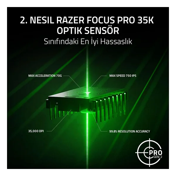 Razer Basilisk V3 35k Rz01-05230100-R3m1 Optik Kablolu Oyuncu Mouse - Görsel 5