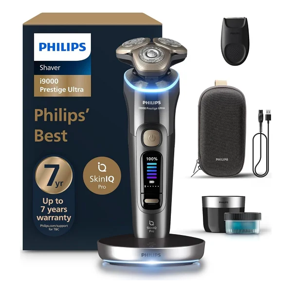 Philips I9000 Ultra Prestige Islak Ve Kuru Tıraş Makinesi, Skiniq Pro, 360° Hassas Başlıklar, Şarj S - Renkli - Görsel 6