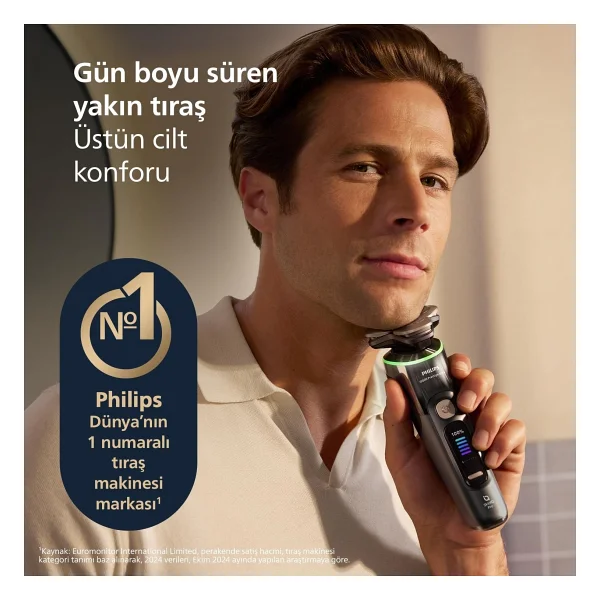 Philips I9000 Ultra Prestige Islak Ve Kuru Tıraş Makinesi, Skiniq Pro, 360° Hassas Başlıklar, Şarj S - Renkli - Görsel 3