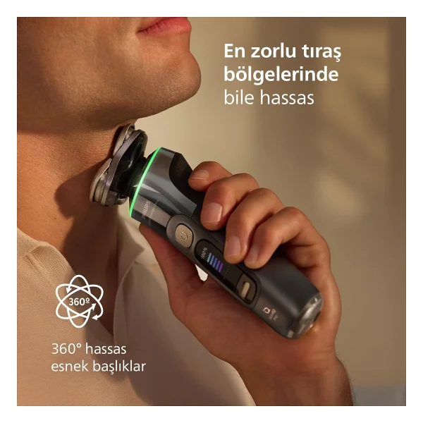 Philips I9000 Ultra Prestige Islak Ve Kuru Tıraş Makinesi, Skiniq Pro, 360° Hassas Başlıklar, Şarj S - Renkli - Görsel 5