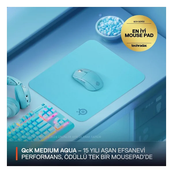 Steelseries Qck Mavi Medium Oyuncu Mouse Pad - Görsel 2