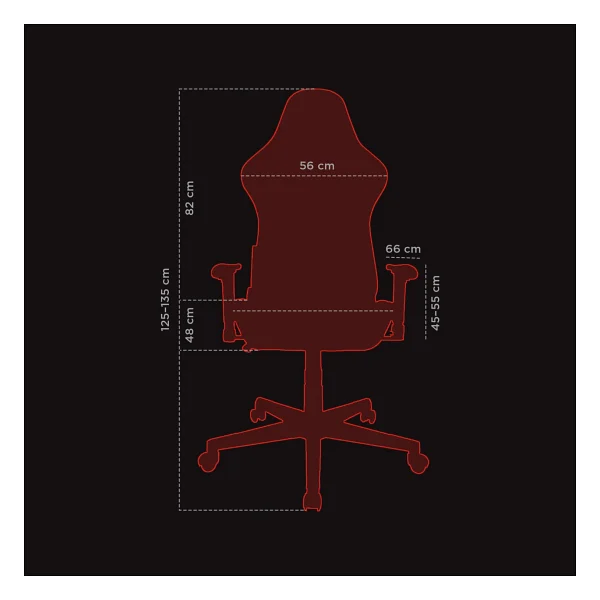 Rampage Kl-R16 Drape Üst Seviye Terletmez Kumaş Oyuncu Koltuğu - Görsel 5
