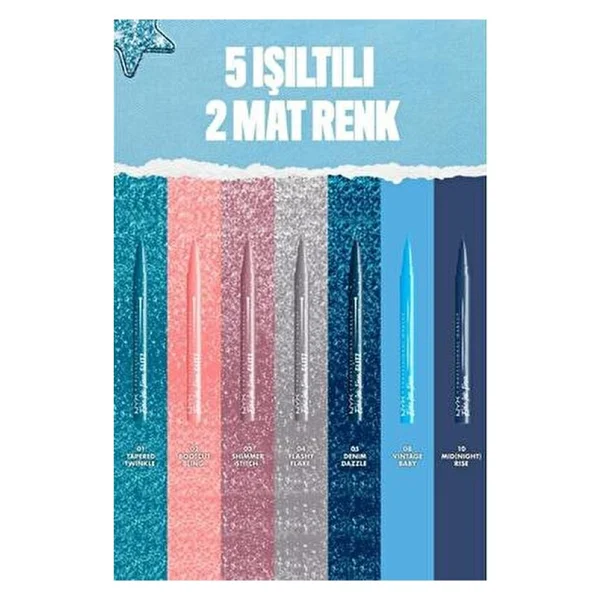 Nyx Professional Makeup Epic Ink Liner Glitz Eyeliner - Görsel 6