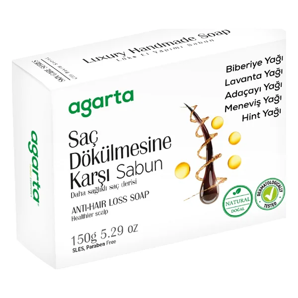 Agarta Doğal Bakım Saç Dökülmesine Karşı Sabun 150 Gr - Görsel 2